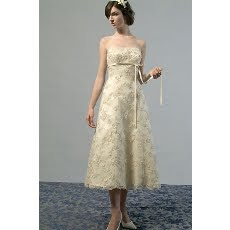 Tea length wedding dress