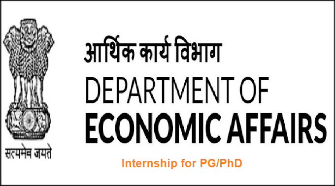 Internship Opportunity at Department of Economic Affairs (DEA), Delhi [15 Positions]: Apply by May 15