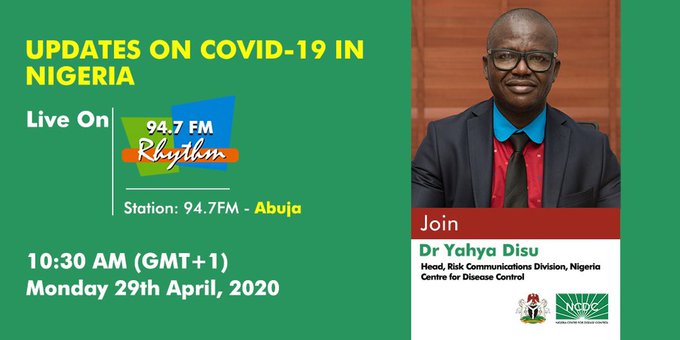NCDC to update Nigerians on covid-19 response