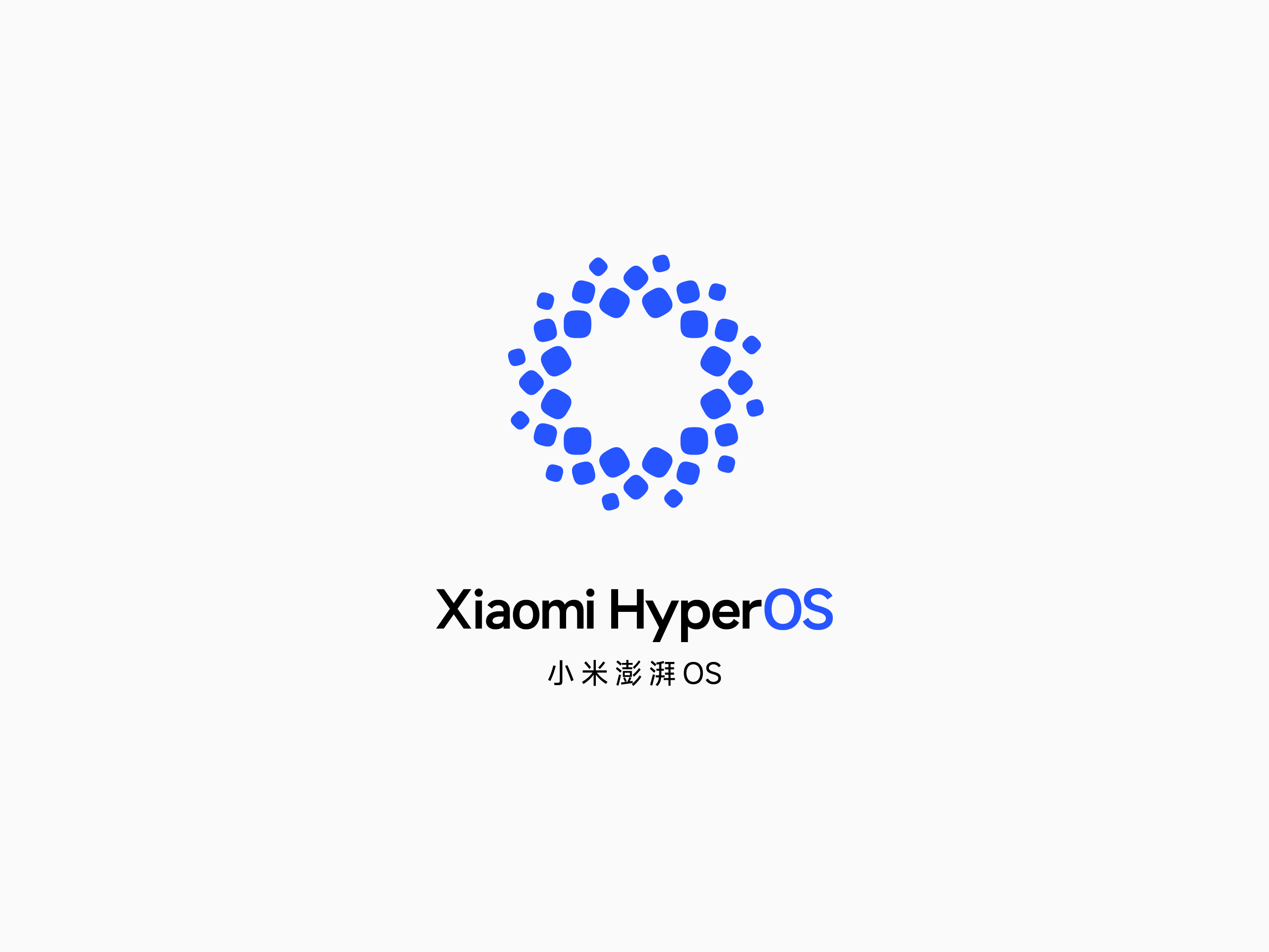 Questo il logo di HyperOS, il nuovo software multipiattaforma di Xiaomi
