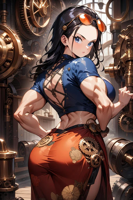 Nico Robin mê tập gym 5