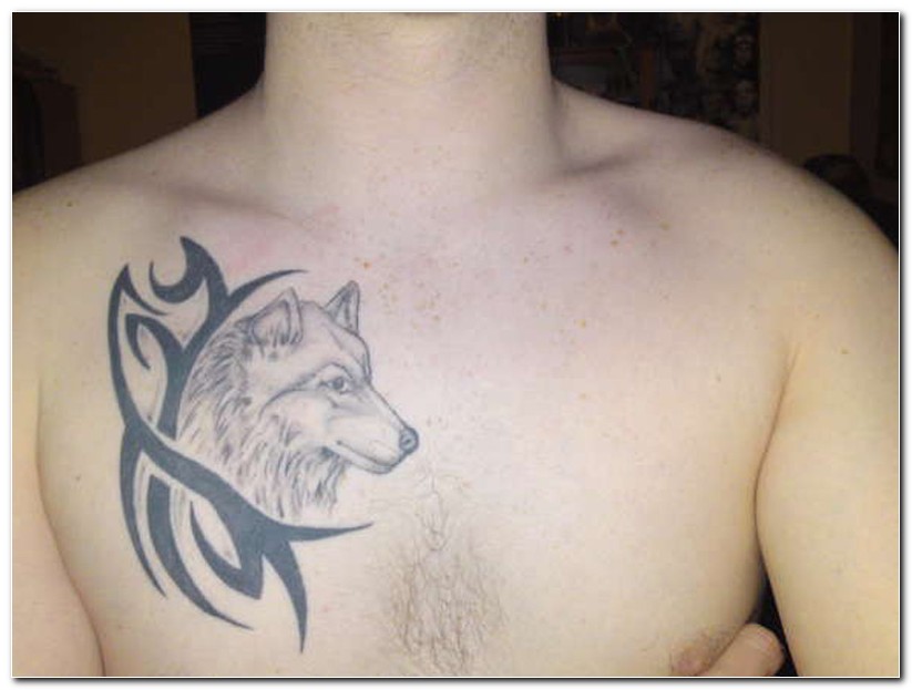 wolf tattoo. The last of my wolf tattoos is