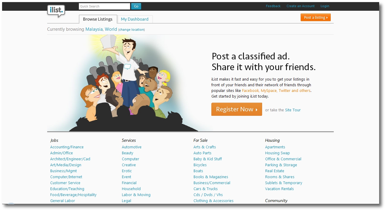 iList, Craigslist, Online classified service