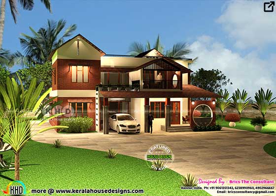 Tropical house design view 02