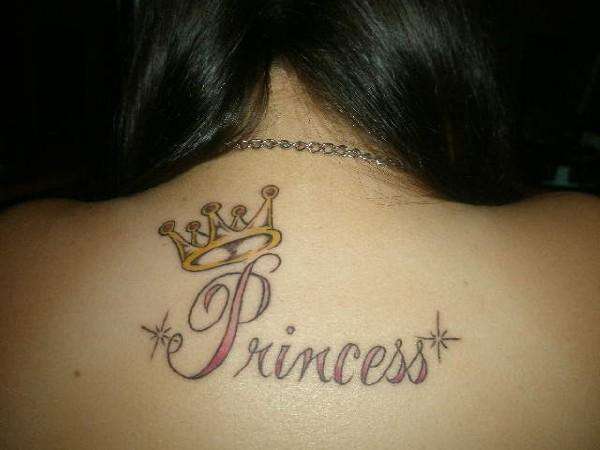 tiara tattoos. princess crown 1 stencil