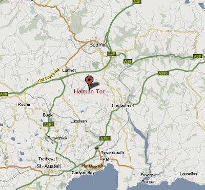 Helman Tor Map