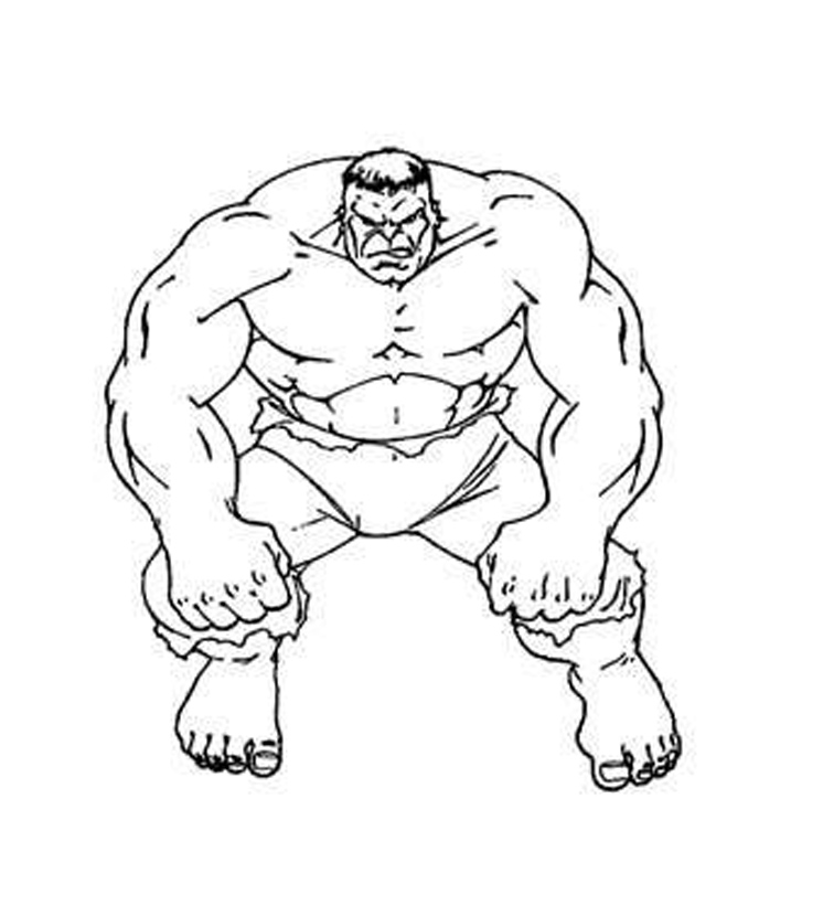 12 free printable the hulk coloring pages