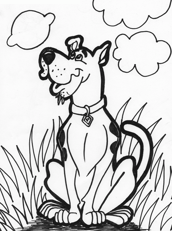 Scooby Doo Coloring In Sheet 1