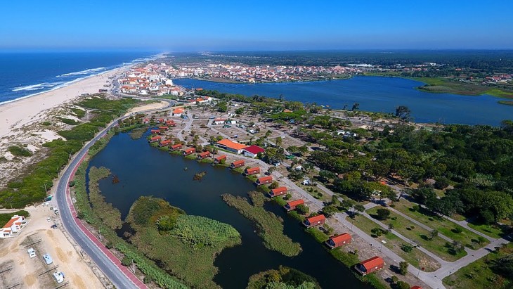 Voando sobre a Praia de Mira e a Lagoa da Barrinha