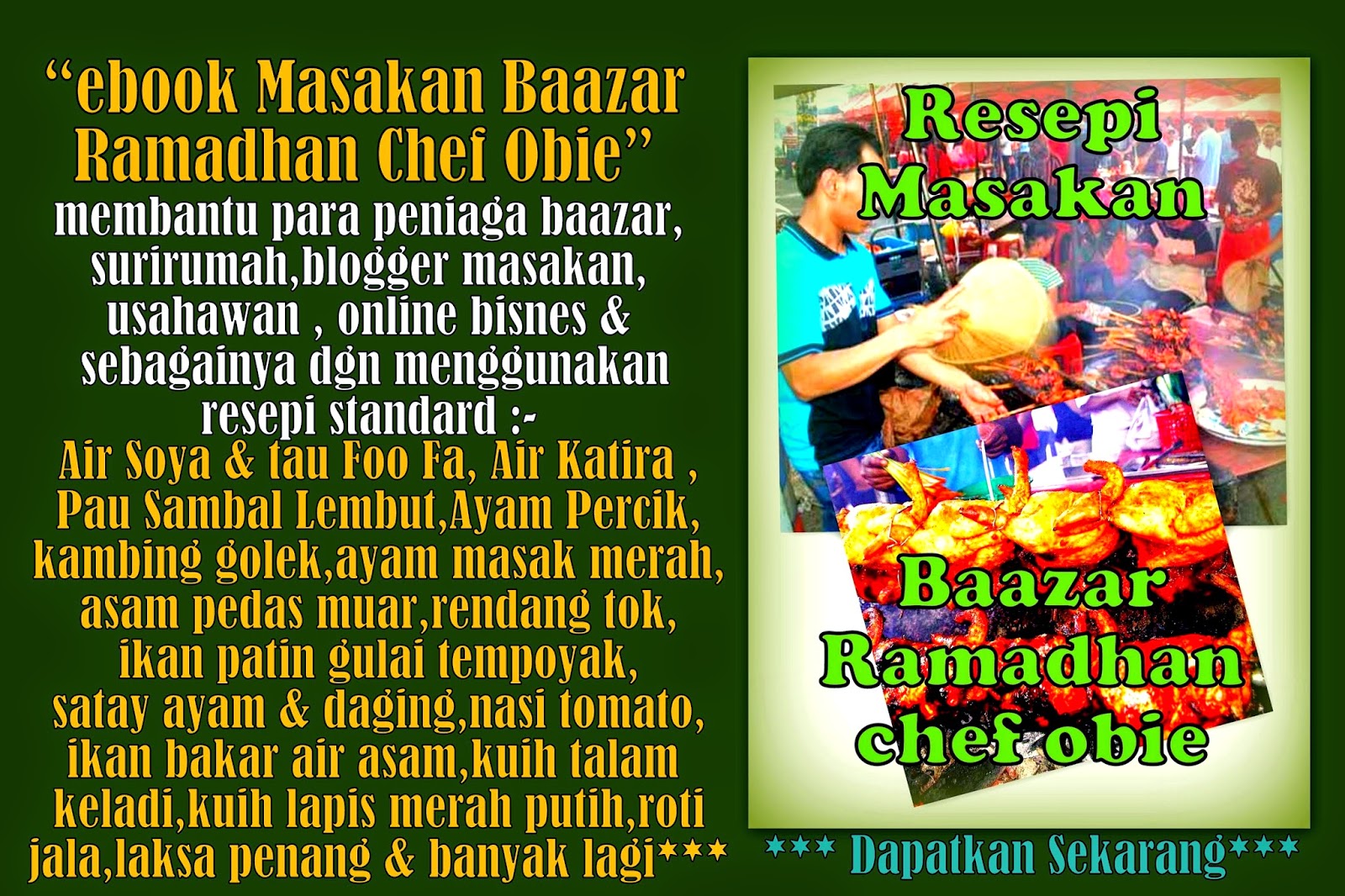 Chef Obie Kelas Masakan 1001 Info & Resepi: Kelas Masakan 