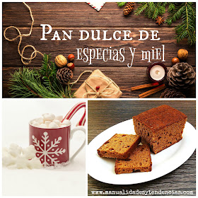 Receta pan dulce de especias y miel para Navidad