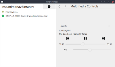 KDE Connect Multimedia Tools