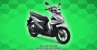 Deluxe Silver Tampilan Warna Honda Beat CBS-ISS Deluxe Silver
