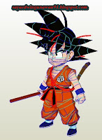 Papercraft Son Goku Child