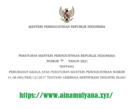 Daftar Nama Lembaga Penyelenggara Sertifikasi Industri Hijau