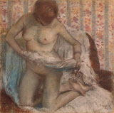 Toilet of a Woman by Edgar Degas - Nude Paintings from Hermitage Museum