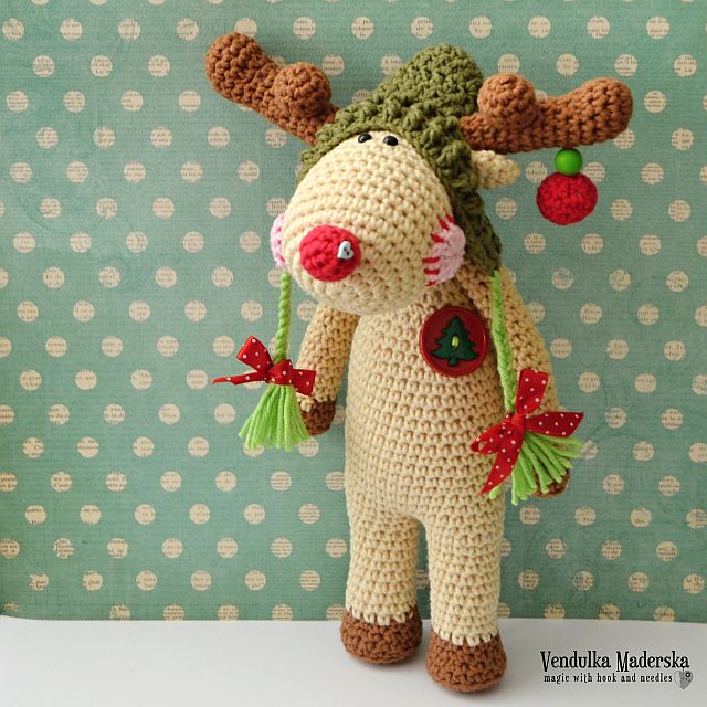 Crochet reindeer - christmas decoration