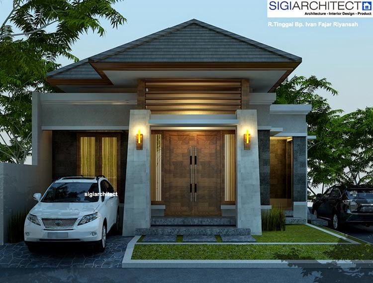 Desain Rumah Minimalis Tampak Depan Gambar Rumah Idaman  Dark Brown 