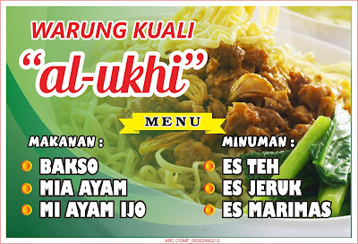 Desain Spanduk Warung Kuali "Al Ukhi" Kembangkuning Pituruh