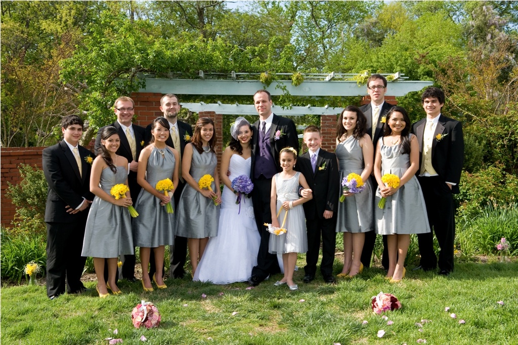 Grey and yellow continues to be a very popular color palette for weddings 