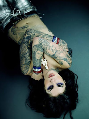 kat von D tattoo, girl tattoo image 4. body tattoo by kat von d 