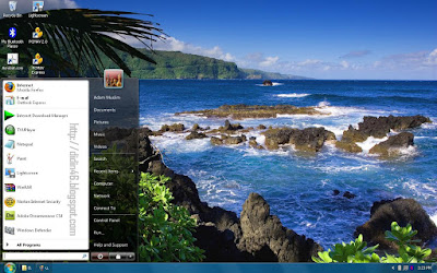 vista start menu screenshoot