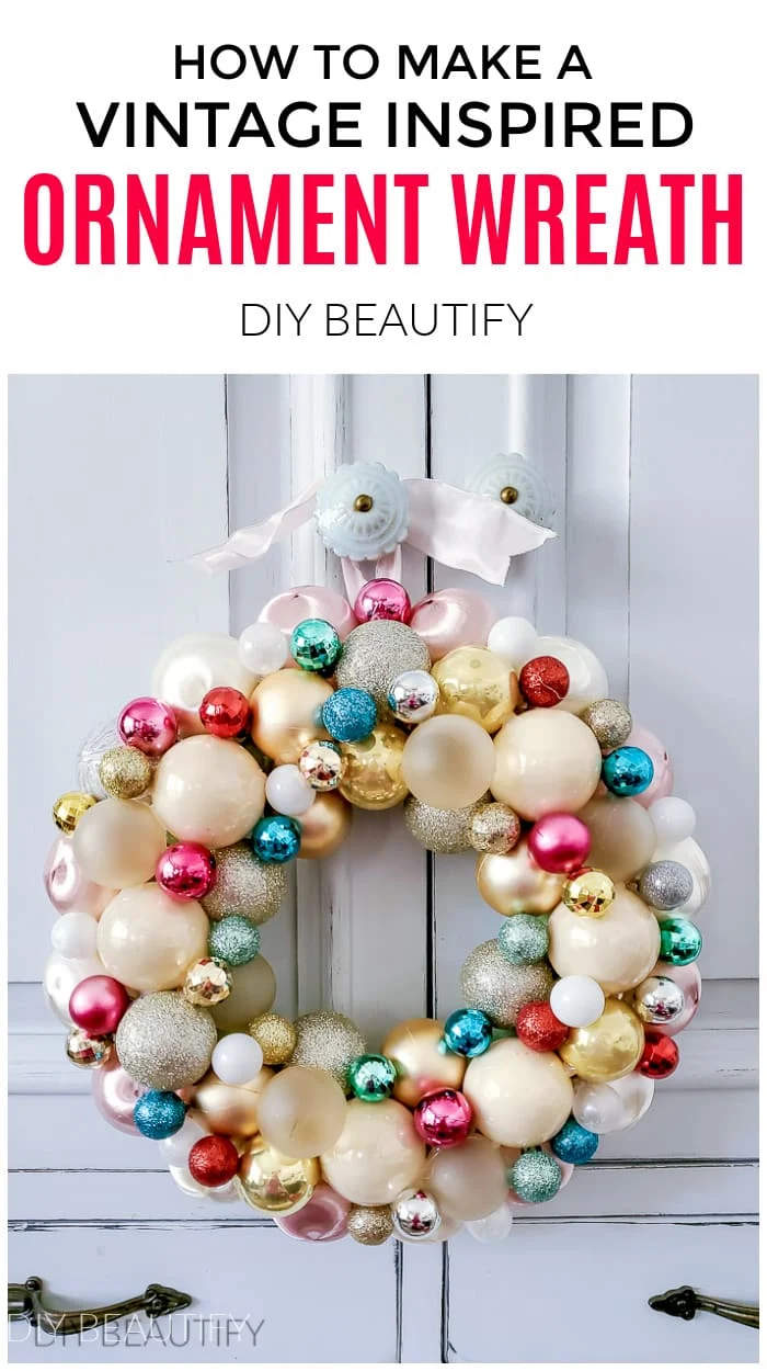 pastel ornament wreath