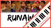 RUNAWAY by PENTAGON Piano / Keyboard Easy Letter Notes for Beginners