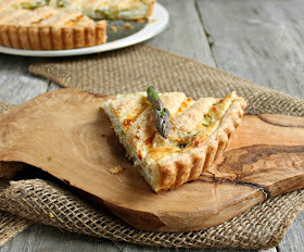 Asparagus and Goat Cheese Tart (with Flaky Cream Cheese Pastry) 