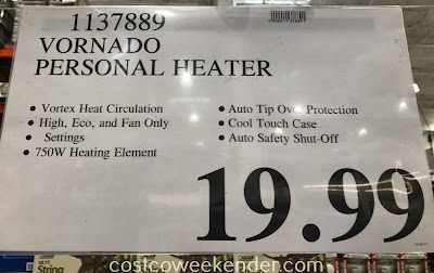 Deal for the Vornado Personal Vortex Heater (model EVH201) at Costco