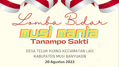 Lomba Bidar Turut Meriahkan HUT RI Ke-77 di Kecamatan Lais