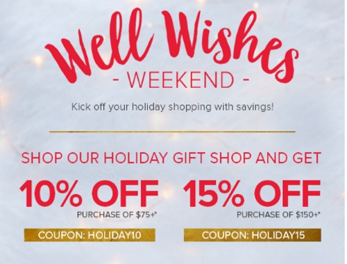 Well.ca Well Wishes Weekend Up To 15% Off