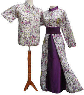 Foto Baju Batik Couple Gamis