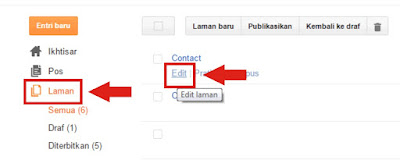 Cara Membuat Halaman Contact Di Blog