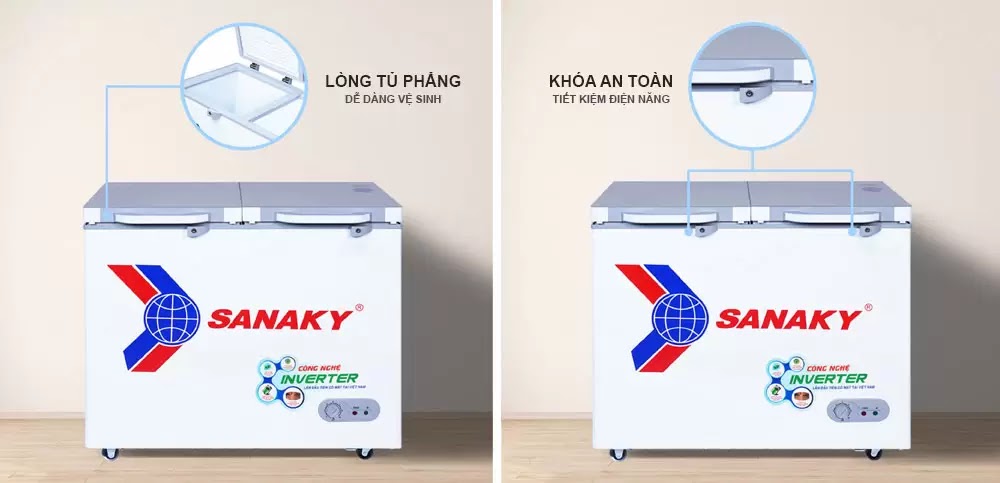 Tủ đông Sanaky Inverter VH-2899A4K 280 lít Tủ đông Sanaky Inverter VH-2899A4K 280 lít