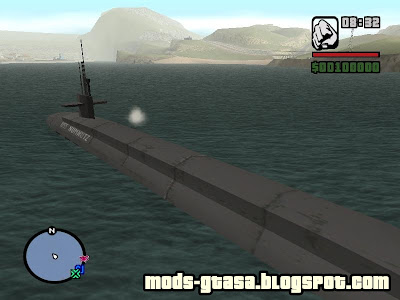 Submarino para GTA San Andreas