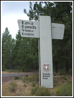 Lava Cave National Forest Sign