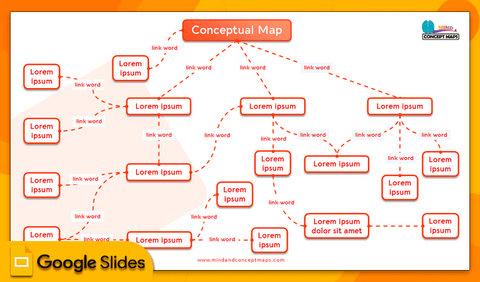 02. Google Slides template for a nice concept map