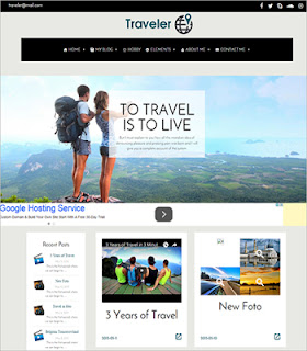 Free Traveler WordPress Blog Theme 