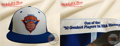 Mitchell & Ness NBA Hall of Fame Collection - Patrick Ewing New York Knicks Player Fitted Hat (Front and Inside)