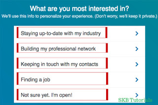 what are you most interested in choose one linkedin