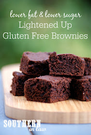 Healthier Brownie Recipe with Chewy Edges  low fat, gluten free, low sugar, refined sugar free, clean eating friendly, lightened up, healthy brownie recipes, gluten free