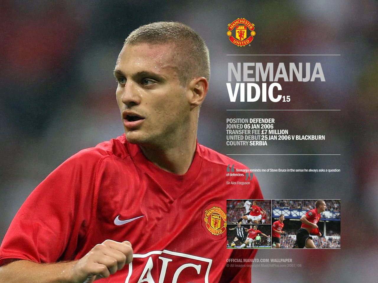 Wallpaper Free Picture Nemanja Vidic Wallpaper 2011