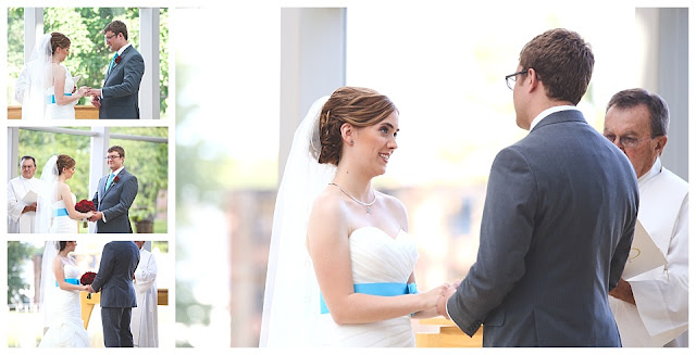 wedding  ceremony at Rose Hulman's White Chapel