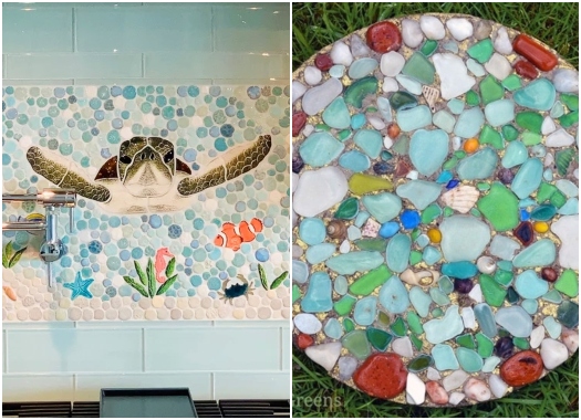 Beach Mosaic Ideas Coastal Mosaics Decorative Home Decor