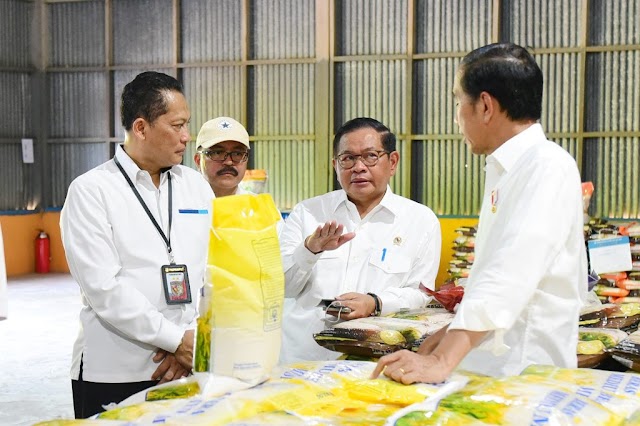  Tinjau Gudang Bulog Batangase di Maros, Presiden Jokowi ingin Pastikan Serapan Beras Bulog