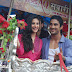 Amyra Dastoor and Prateik Babbar on horse carriage during the promotion of Issaq