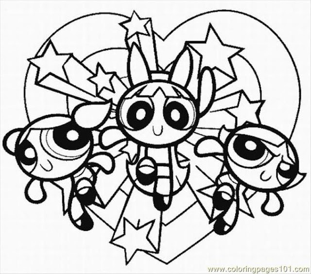 Powerpuff Girls Coloring Pages Printable PDF