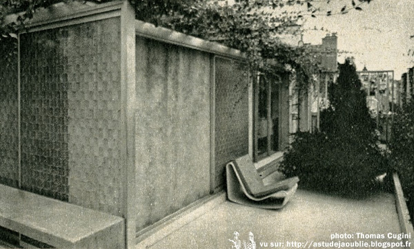 Paris - Appartement de Ionel Schein  Architecte: Ionel Schein  en colaboration avec Claude Demoulain, Dirk Jan Rol et Janine Abraham.  Photos: 1966 