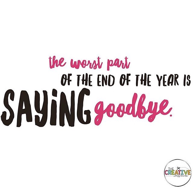 Saying goodbye is never easy, but knowing that your relationships are going to continue to grow help make the end of the year not as hard!